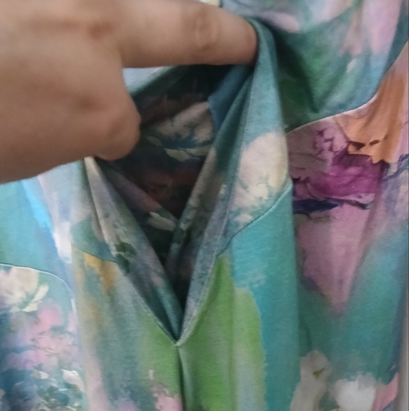 Soft Surroundings Santiago Sleeveless Tank Maxi Dress Pockets Monét Size 1X - Picture 6 of 6